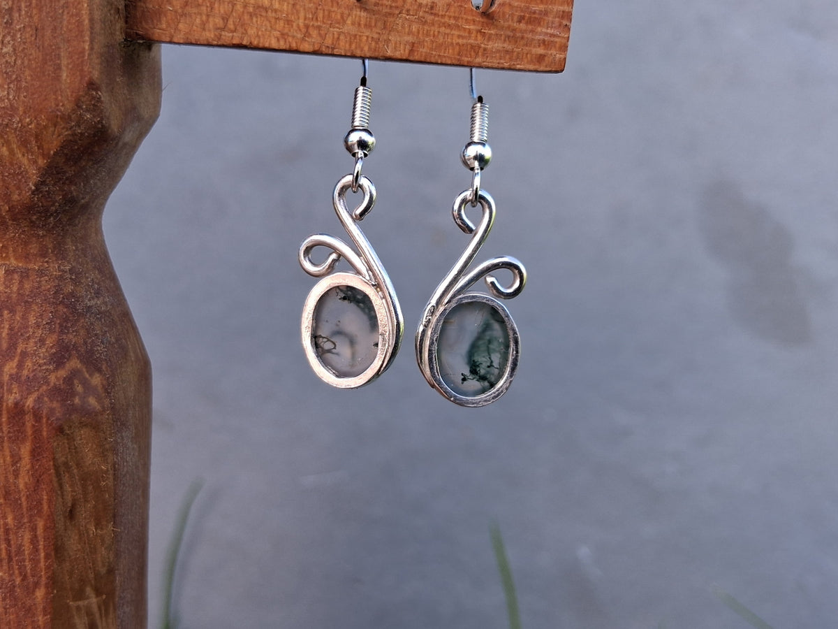 Moss Agate Earrings