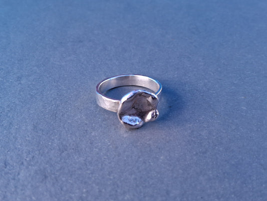 Hammered Water Cast Ring