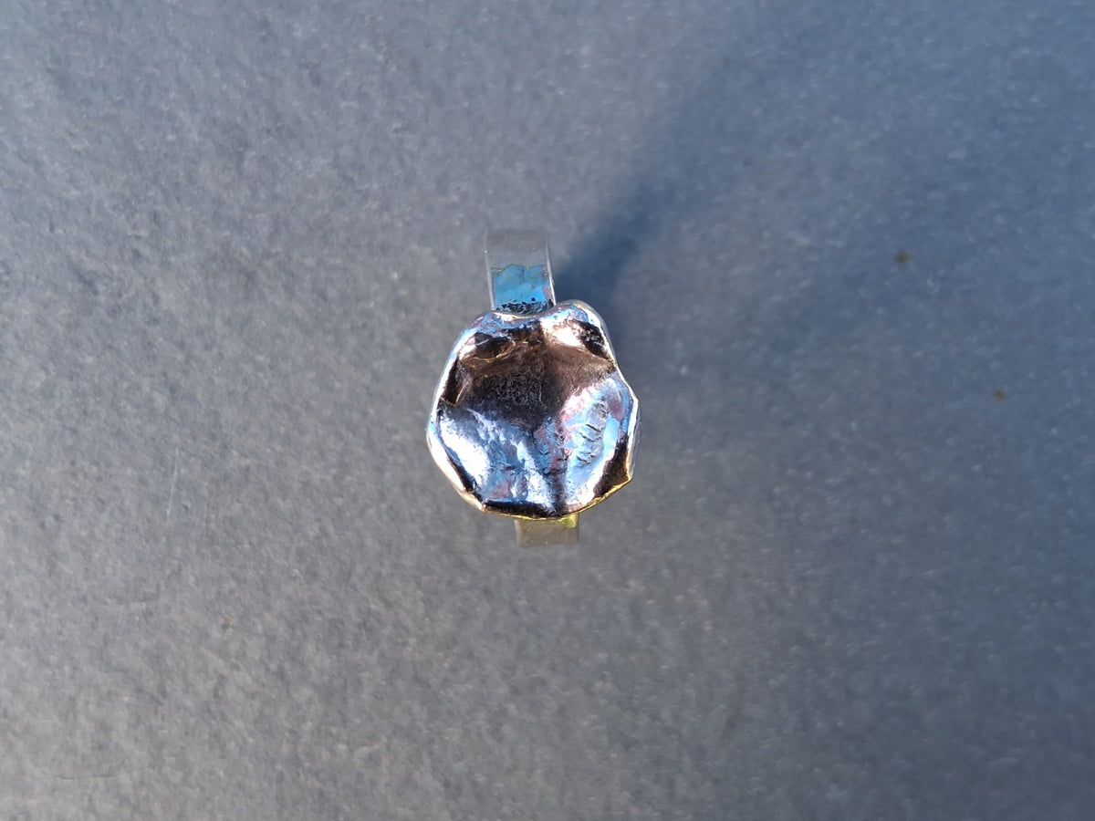 Hammered Water Cast Ring