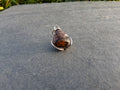 Mexican fire opal pendant