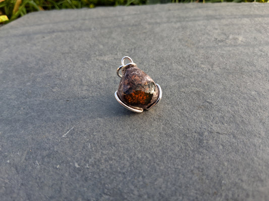 Mexican Fire Opal Pendant