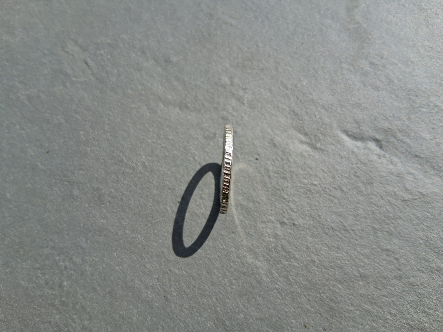 Thin Hammer Texture Ring