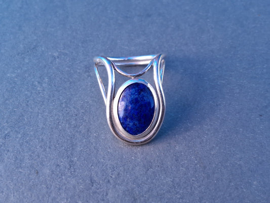 Offset Lapis Ring