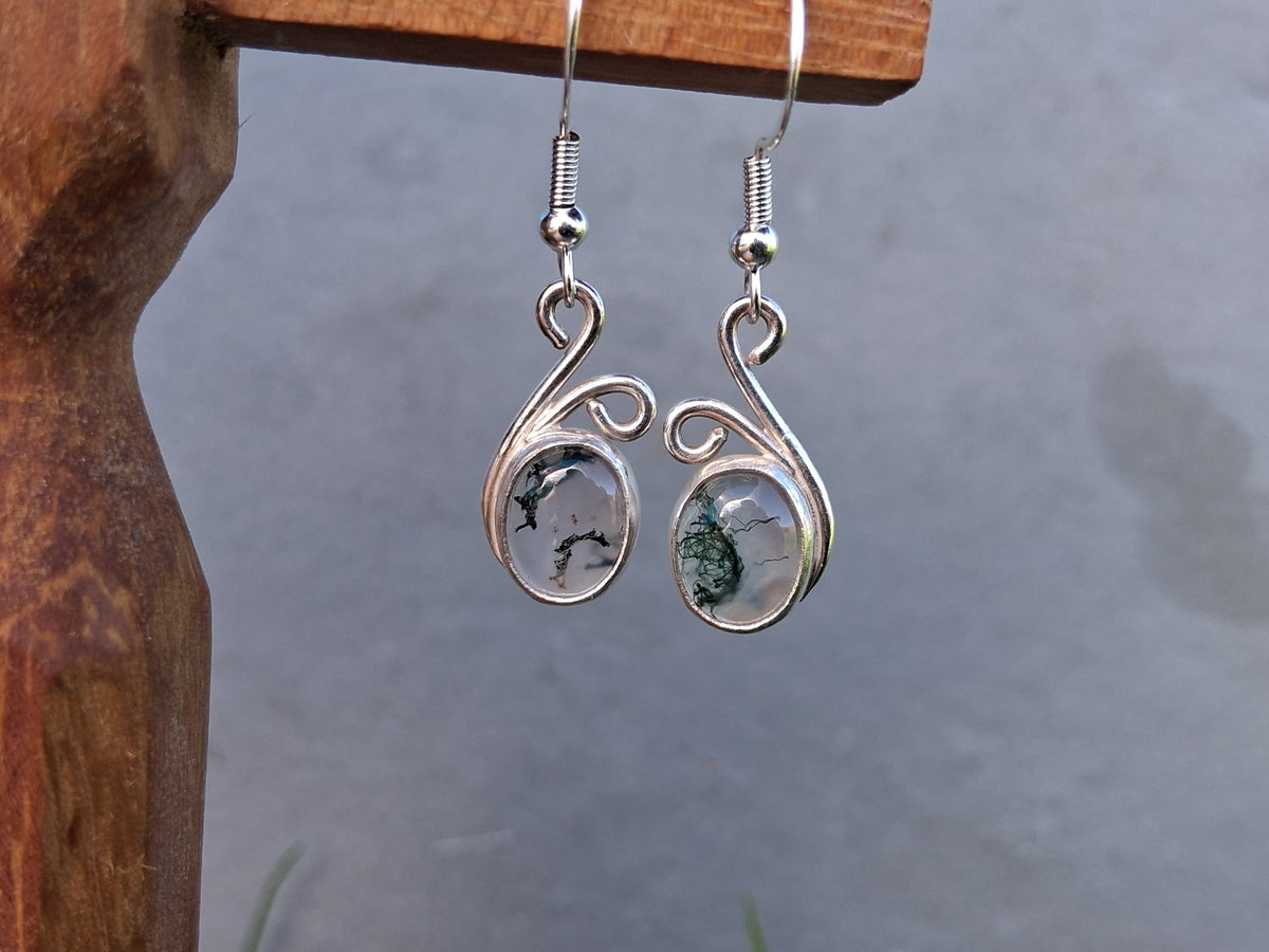 Moss Agate Earrings