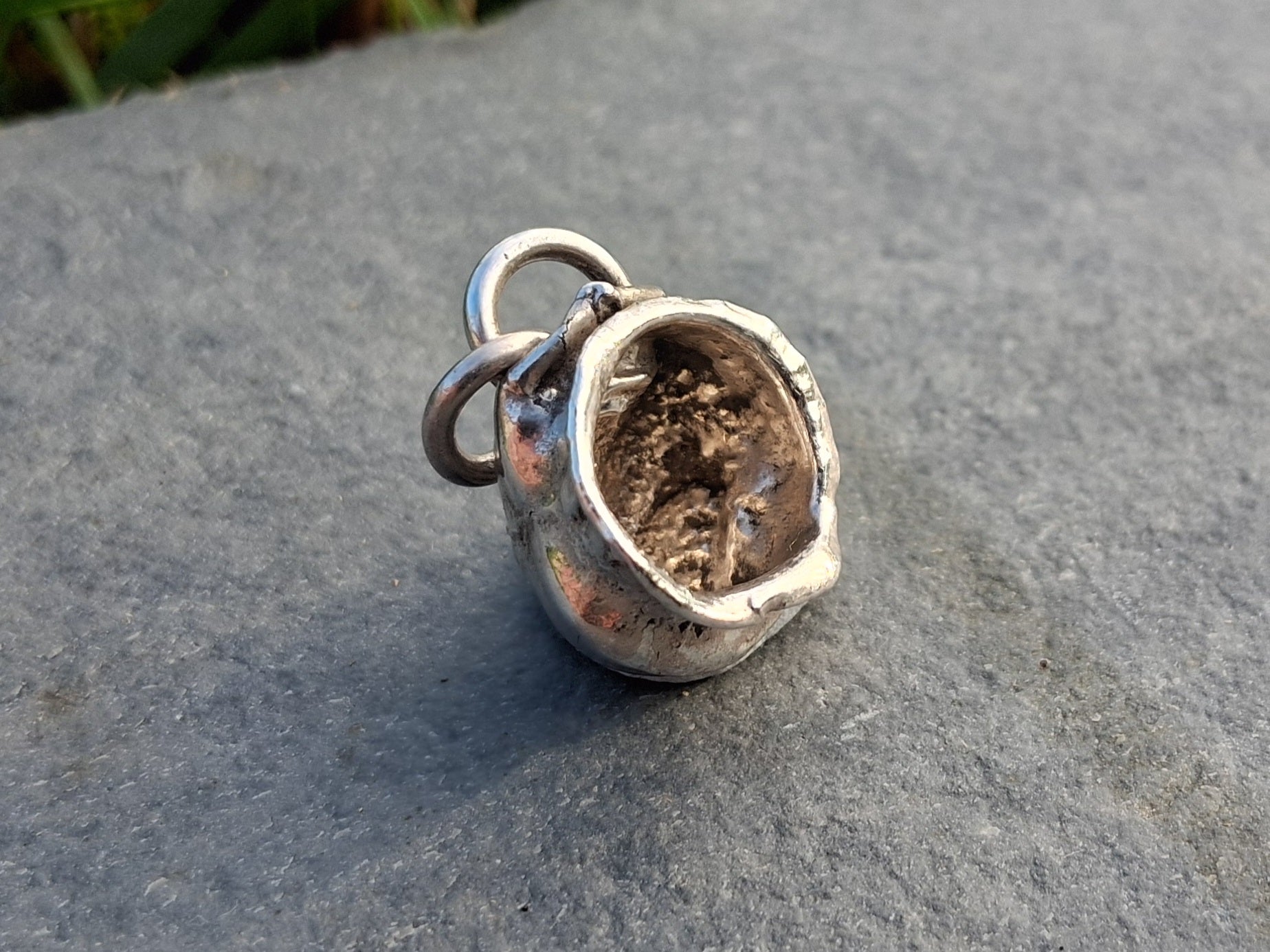 Hollow water cast pendant