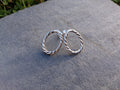 Twisted hoop earrings