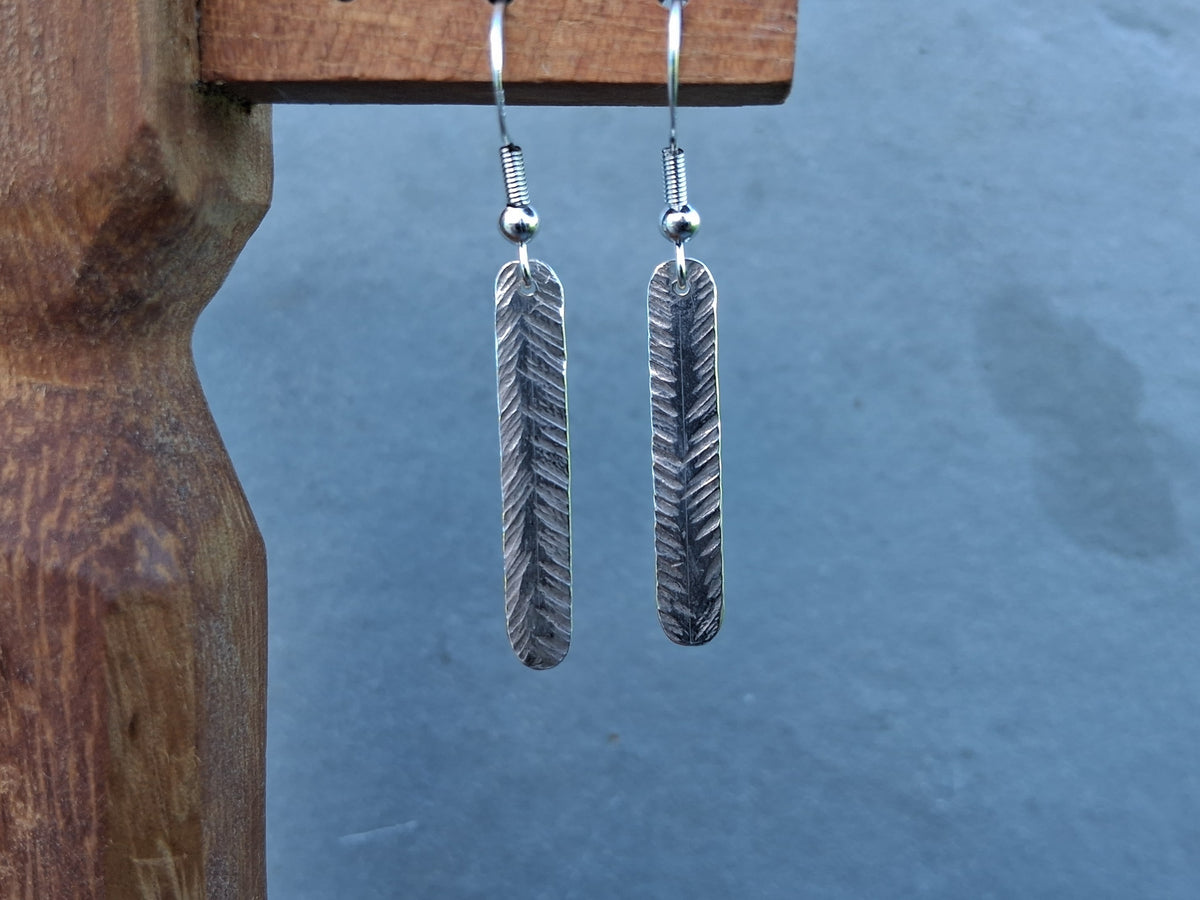 Herringbone Bar Earrings